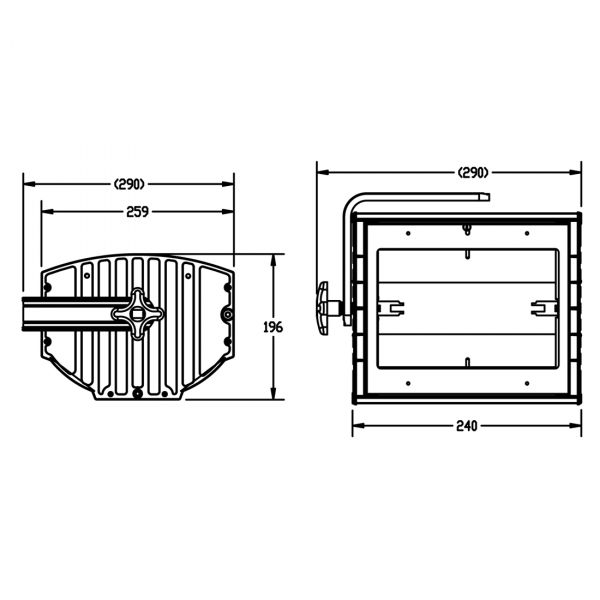 TF500-S 0,5kW symmetric Theater Flood Picture 2