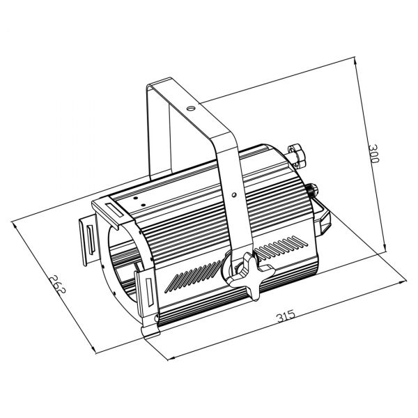 TSP500PC-B Theater Spot 300/500W PC Picture 2