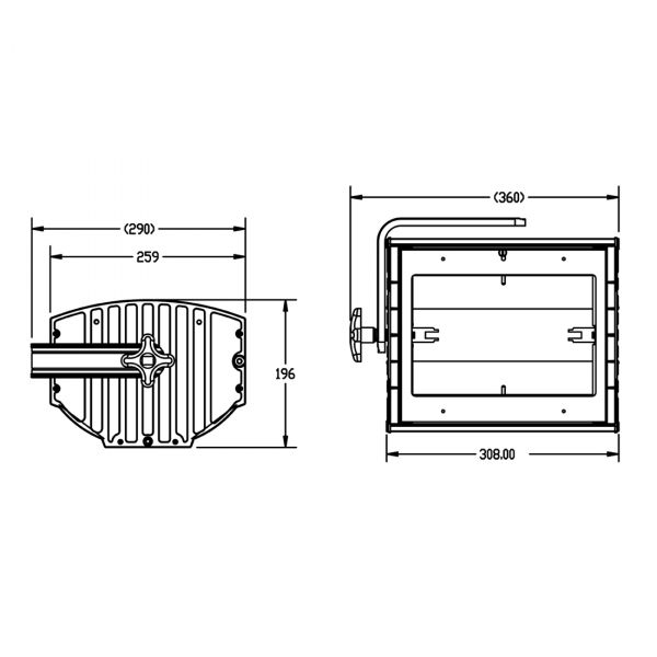 TF1000-S 1,0kW symmetric Theater Flood Picture 2