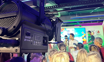 wige SOLUTIONS Relies on Camera-compatible Elation KL Fresnels at Paris Games